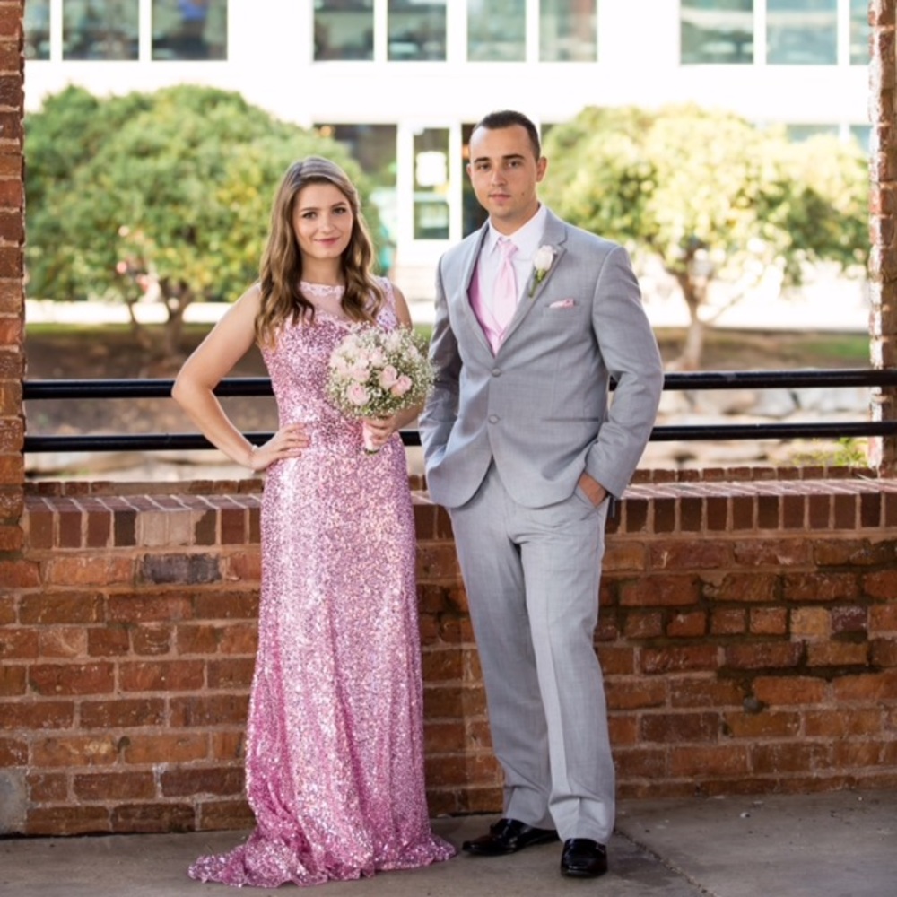 Prom SPARKLY pink Dress